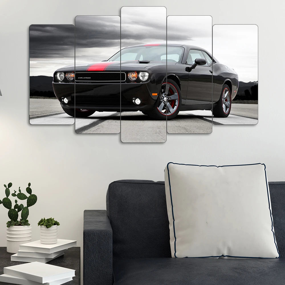 Dodge Challenger R/T - 5 Parçalı Araba Tablo