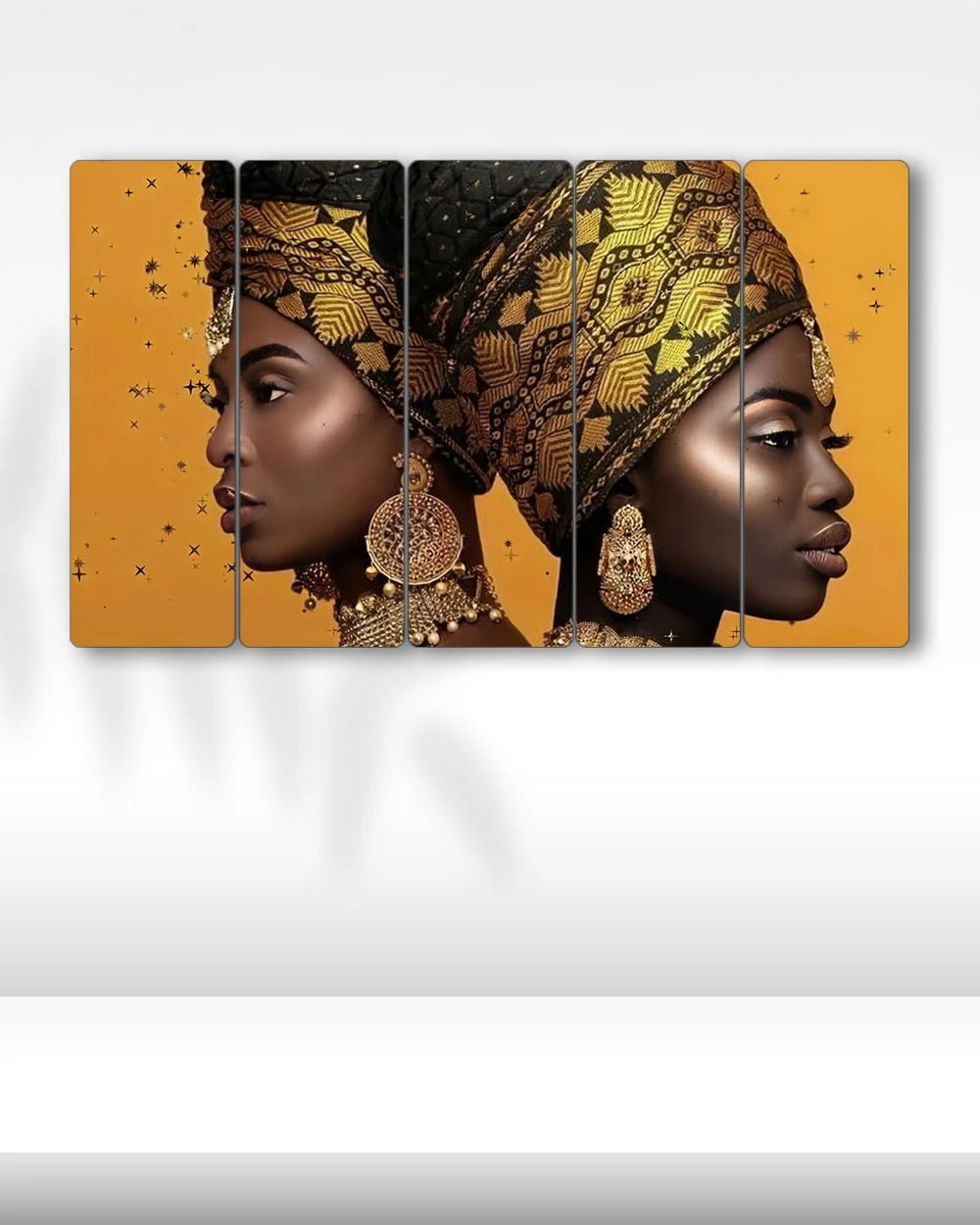 Güçlü Kadınlar - 5 Parçalı Afrikan Tablo