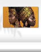 Güçlü Kadınlar - 5 Parçalı Afrikan Tablo