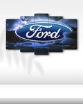Ford Logo - 5 Parçalı Araba Tablo