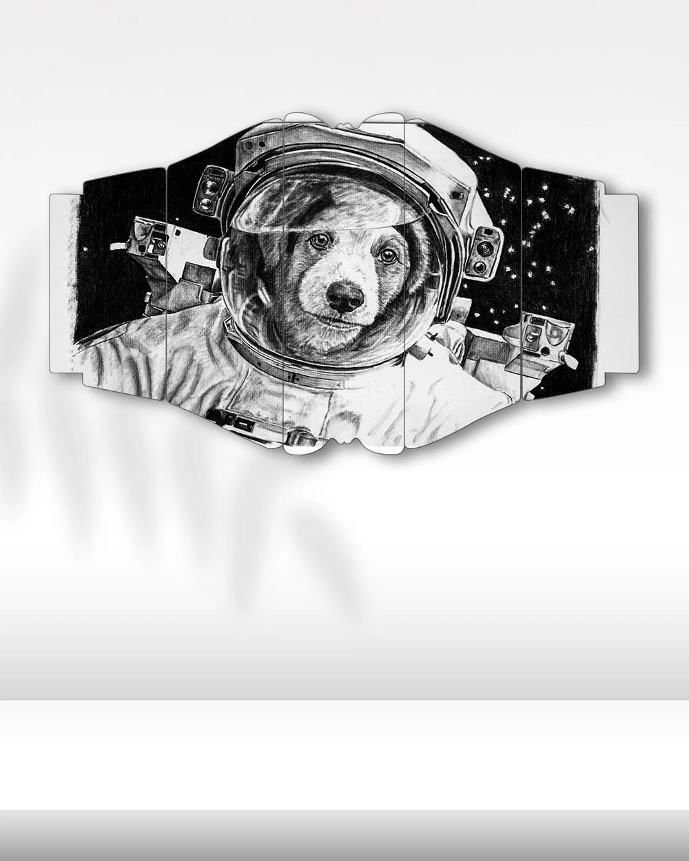 Astronot Patiler Görevde - 5 Parçalı Tablo