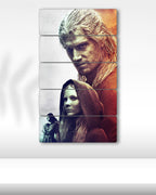The Witcher, Geralt ve Ciri - 5 Parçalı Tablo