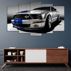 Ford Mustang Shelby GT500KR - 5 Parçalı Araba Tablo