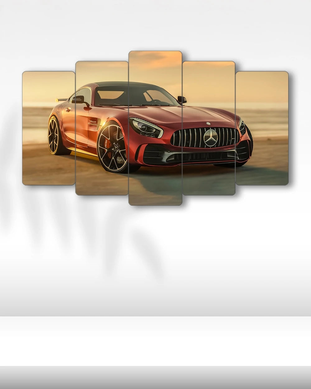 Mercedes-AMG GT R - 5 Parçalı Araba Tablo