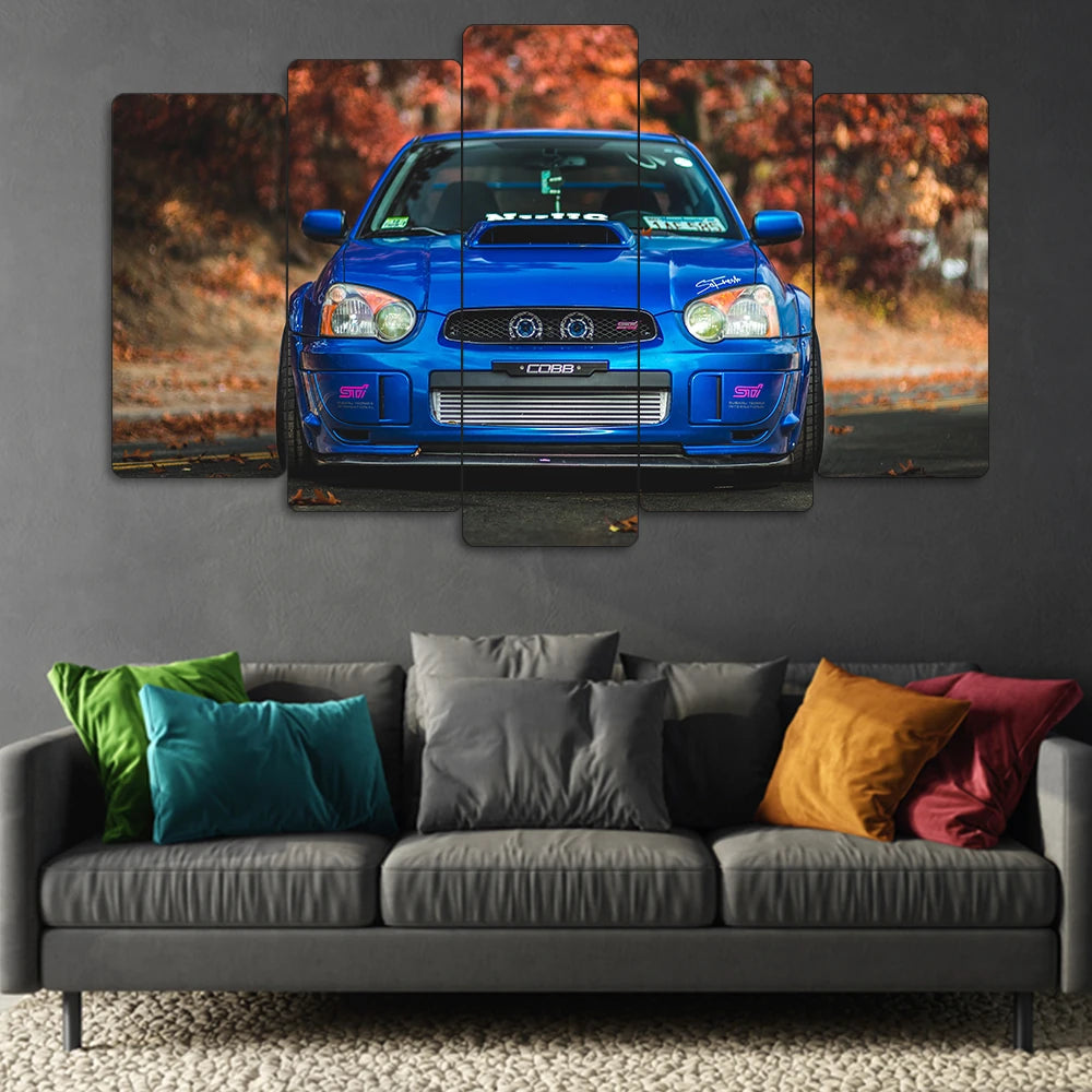 Subaru Impreza WRX STI - 5 Parçalı Araba Tablo