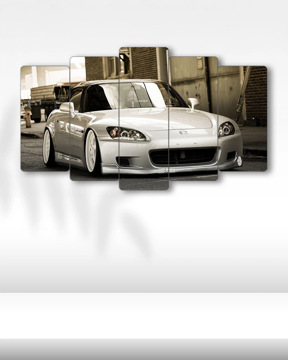 Honda S2000 White Edition - 5 Parçalı Araba Tablo