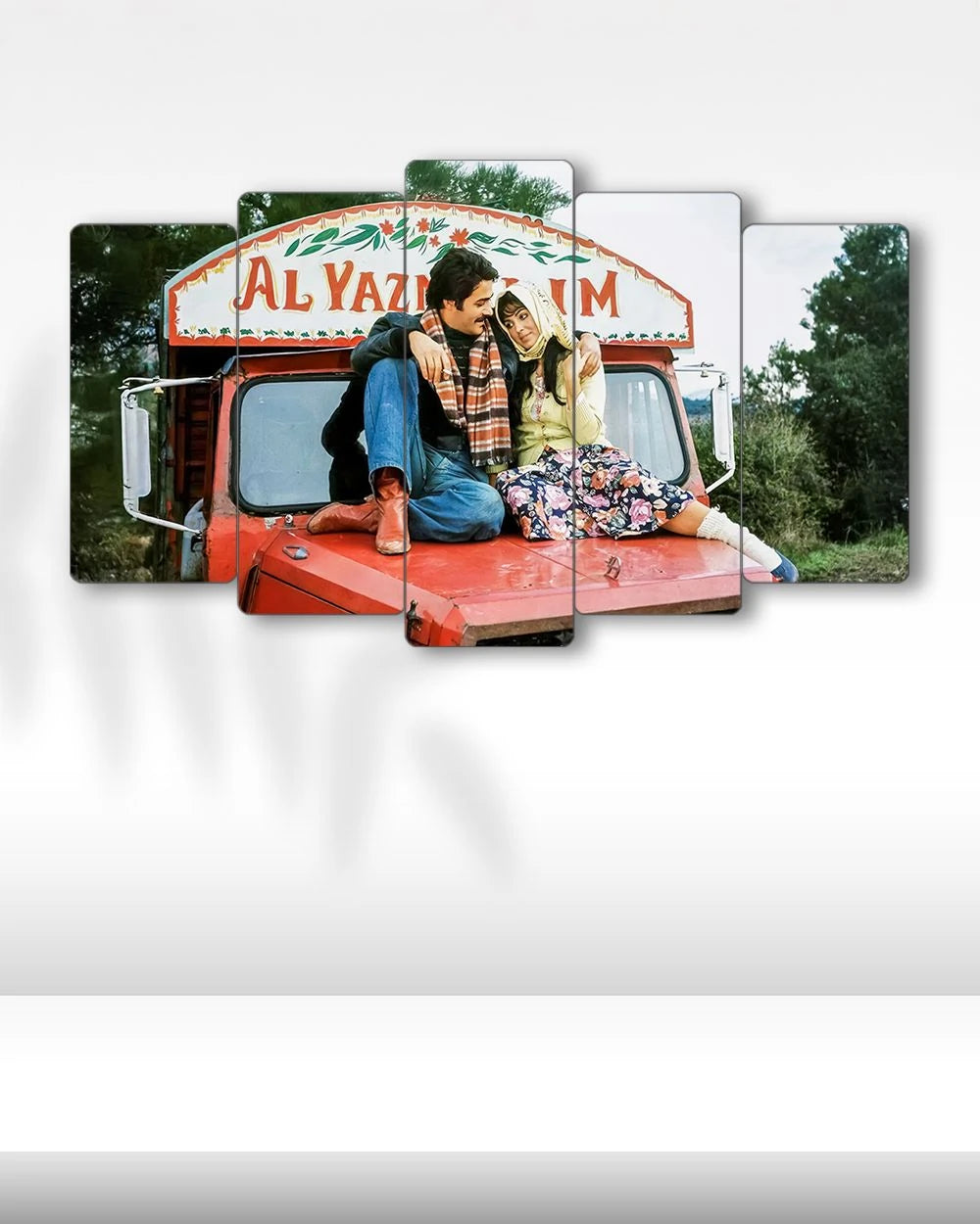 Kadir İnanır & Türkan Şoray, Al Yazmalım - 5 Parçalı Tablo