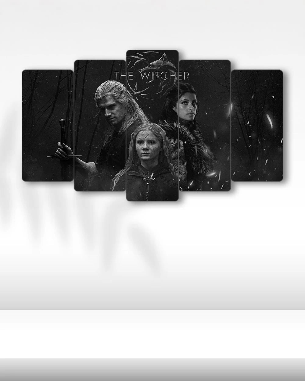 The Witcher, Geralt Yennefer Ciri - 5 Parçalı Tablo