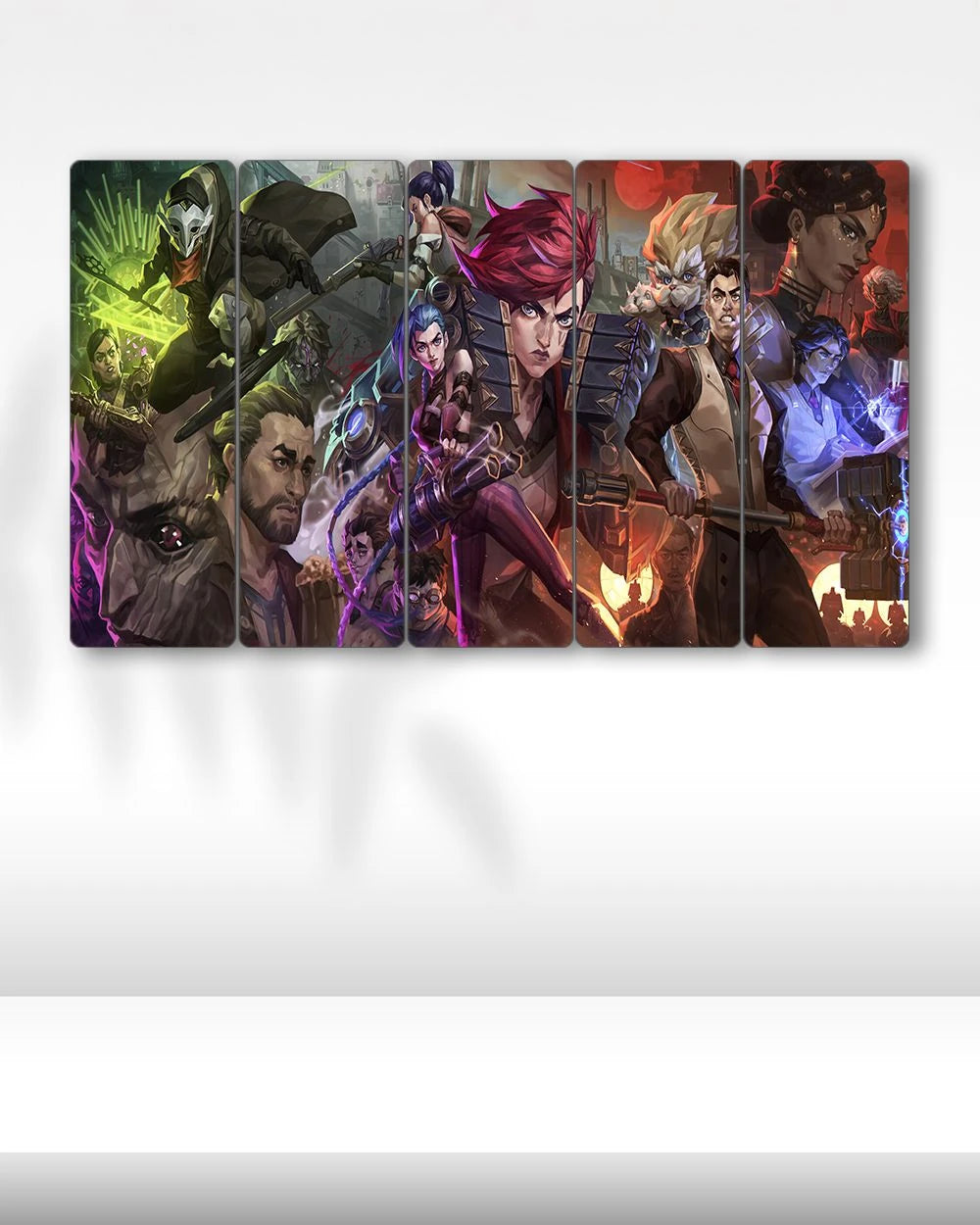 Arcane, Karakterler Afişi - 5 Parçalı Tablo