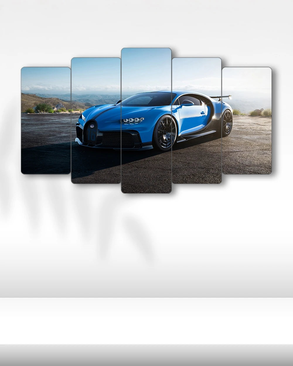 Bugatti Chiron Super Sport - 5 Parçalı Araba Tablo