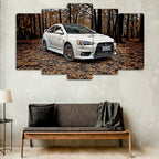Mitsubishi Lancer Evolution X - 5 Parçalı Araba Tablo