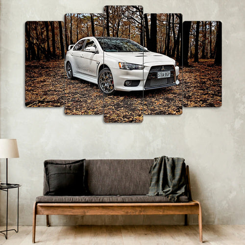 Mitsubishi Lancer Evolution X - 5 Parçalı Araba Tablo