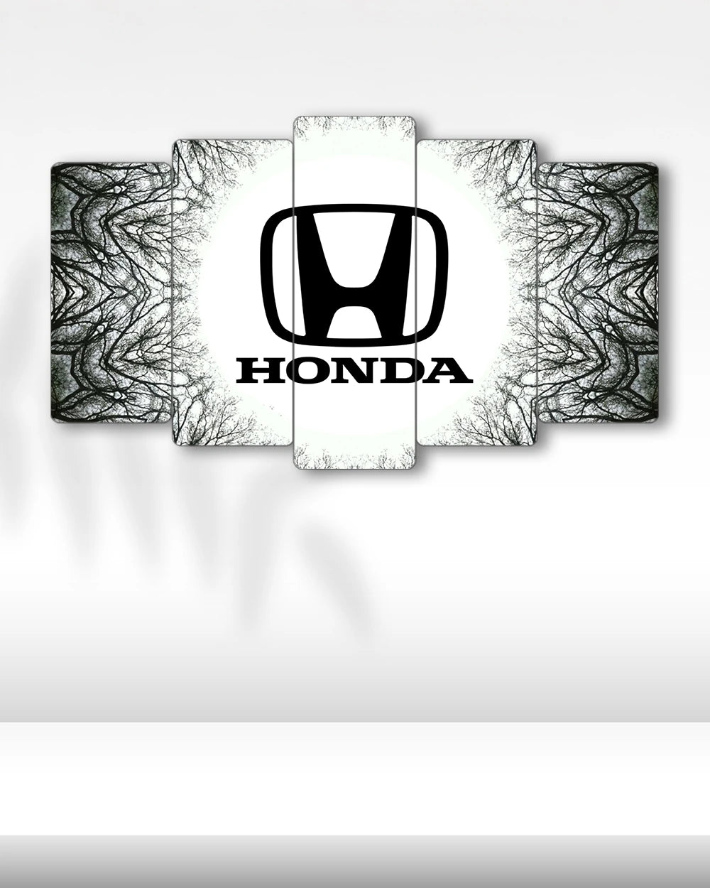 Honda Siyah Logo - 5 Parçalı Araba Tablo