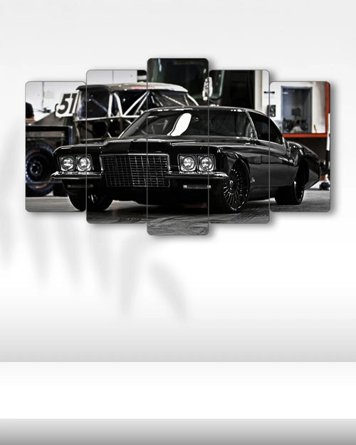 Buick Riviera 1971 Custom - 5 Parçalı Araba Tablo