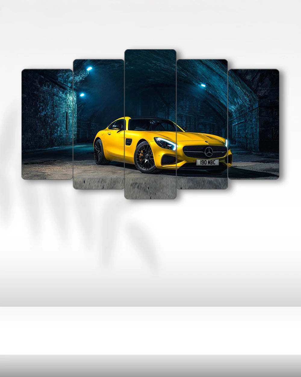 Mercedes-AMG GT - 5 Parçalı Araba Tablo