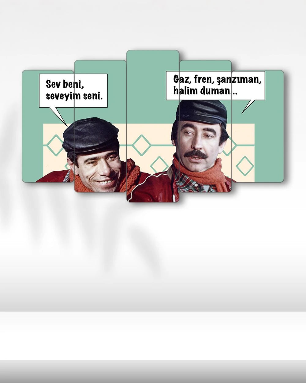 İlyas Salman ve Şener Şen, Çiçek Abbas - 5 Parçalı Tablo