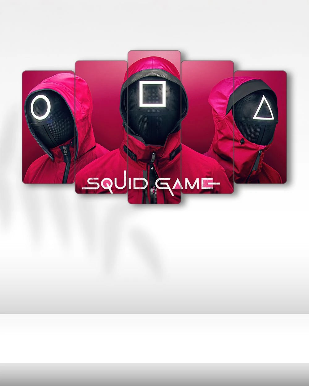 Squid Game, Sembollü Maskeler - 5 Parçalı Tablo