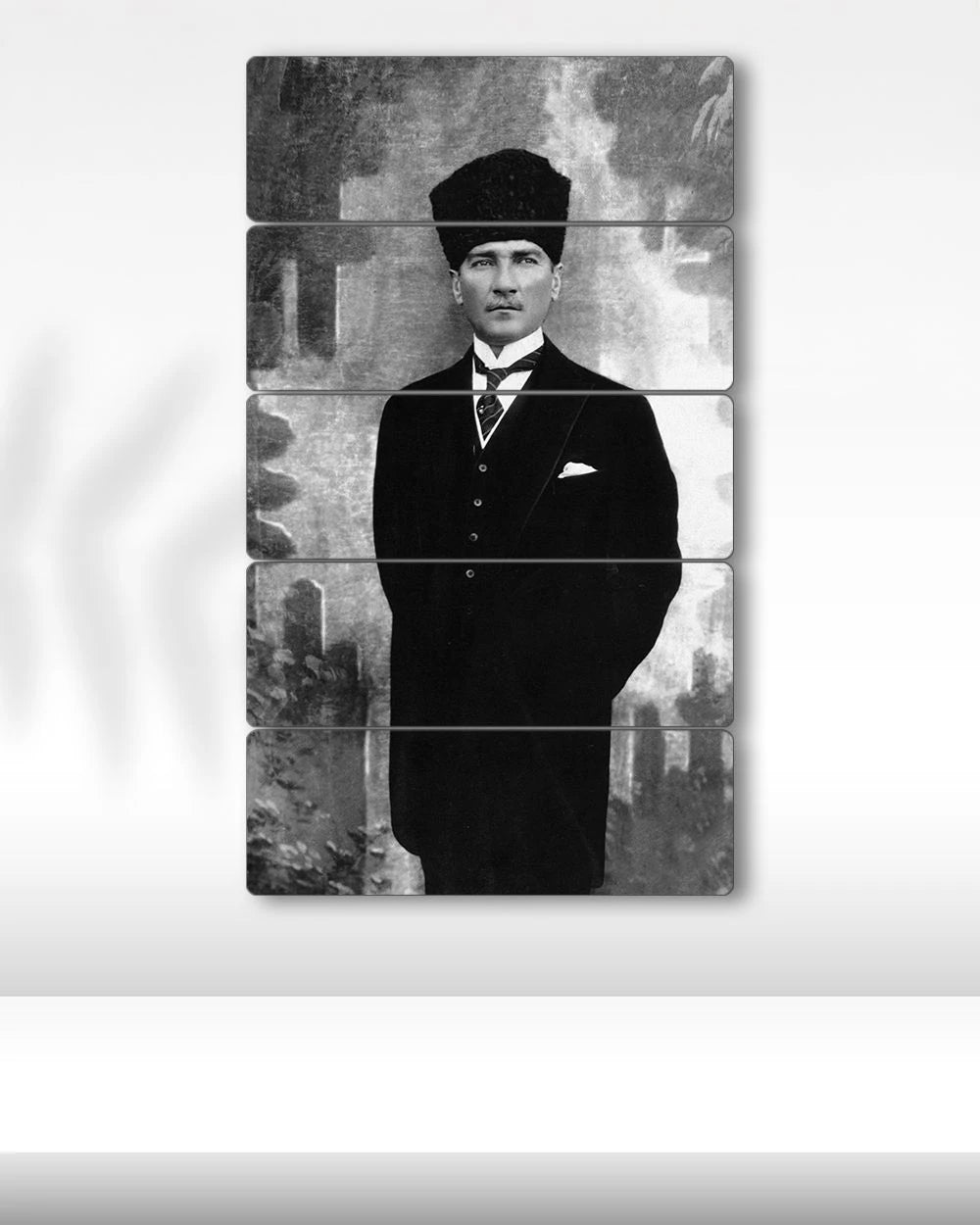 Mustafa Kemal Atatürk, Boydan Portre - 5 Parçalı Tablo