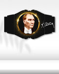Altın Işığın İçinde Atatürk - 5 Parçalı Tablo