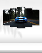 Ford Mustang Shelby GT500 - 5 Parçalı Araba Tablo