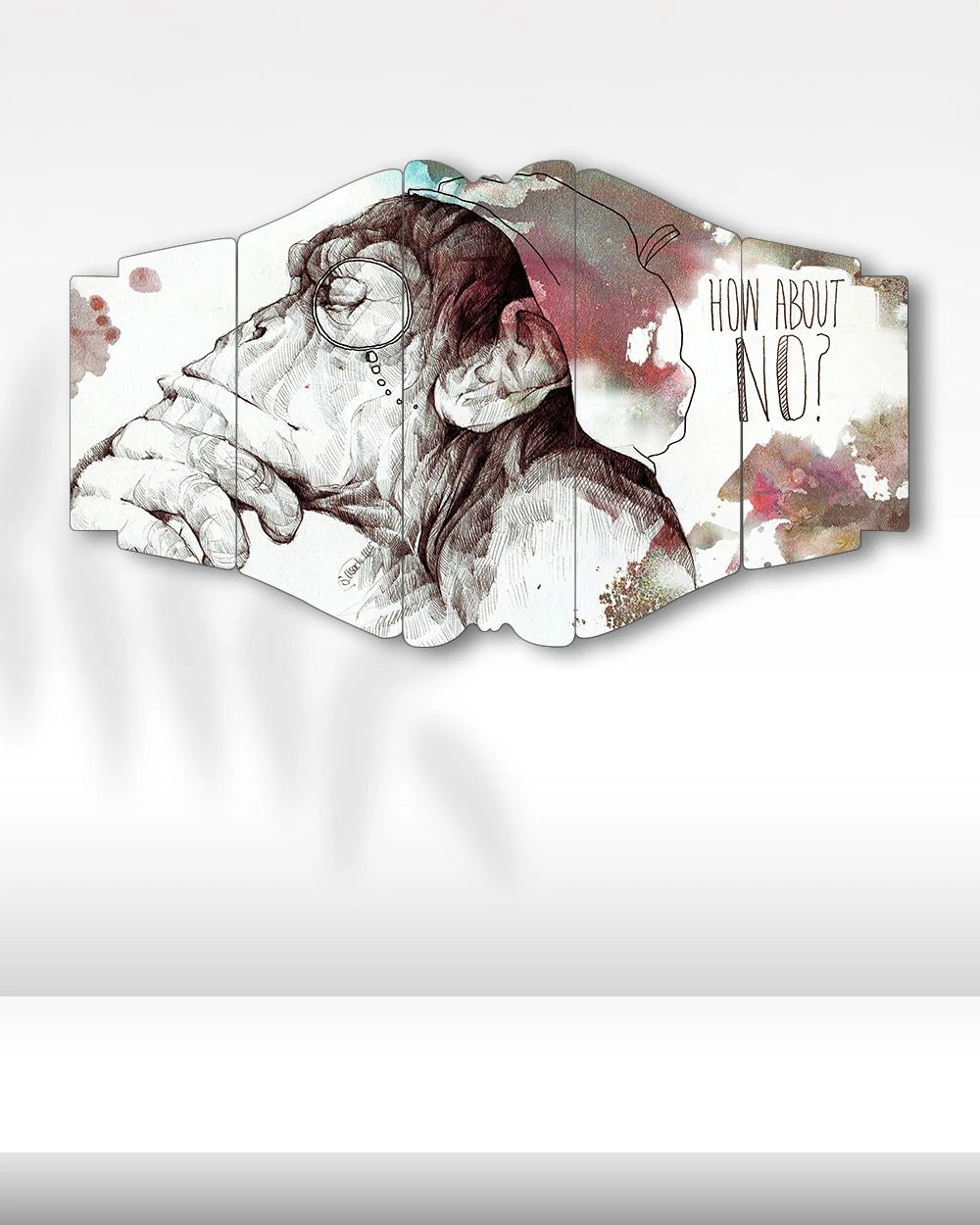 Düşünen Maymun ve Net Cevap - 5 Parçalı Tablo