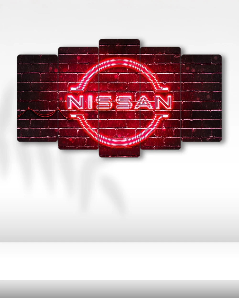 Nissan Logo - 5 Parçalı Araba Tablo