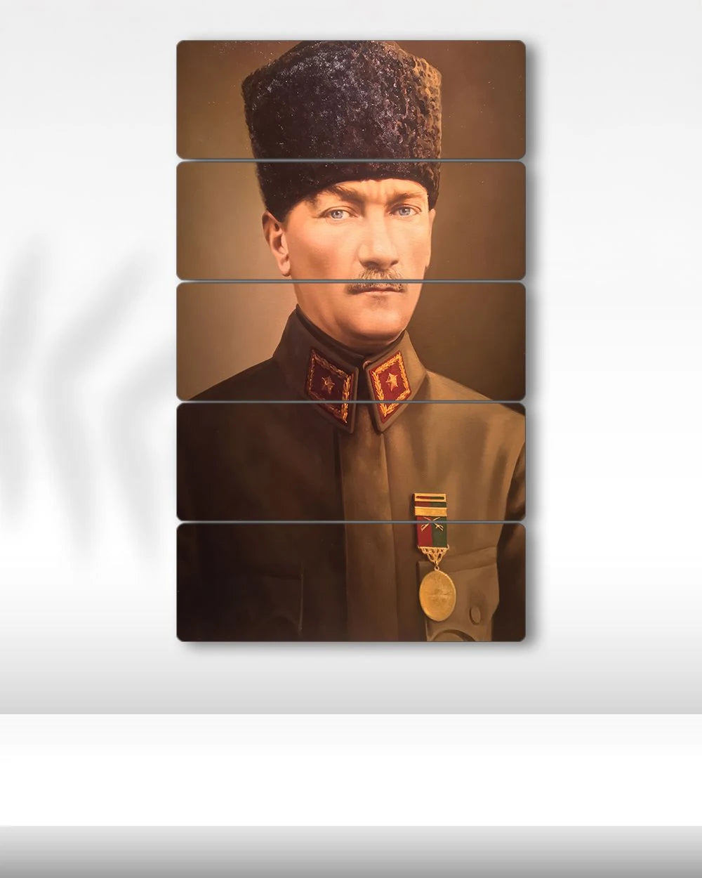 Mustafa Kemal Atatürk, Askeri Üniformalı - 5 Parçalı Tablo
