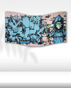Karanlık Graffiti ve Azrail Figürü - 5 Parçalı Tablo