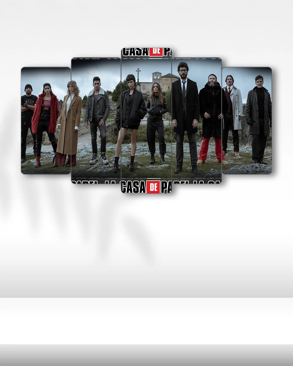 La Casa De Papel, Geniş Kadro - 5 Parçalı Tablo