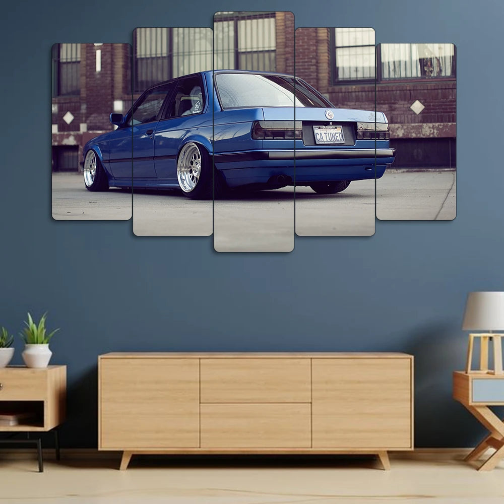 BMW E30 Sedan - 5 Parçalı Araba Tablo