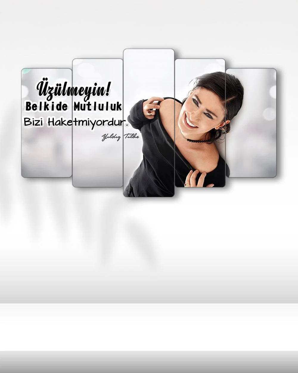 Yıldız Tilbe, Üzülmeyin Belki de Mutluluk - 5 Parçalı Tablo