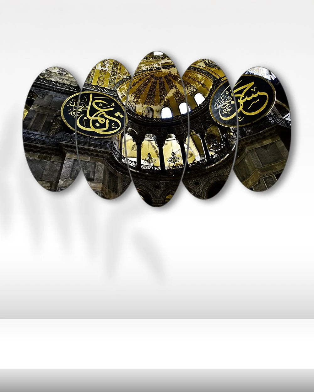 Ayasofya İç Mekan - 5 Parçalı Dini Tablo