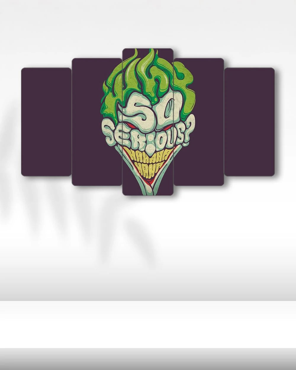 Joker, The Dark Knight, Why So Serious - 5 Parçalı Tablo