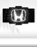 Honda Logo - 5 Parçalı Araba Tablo
