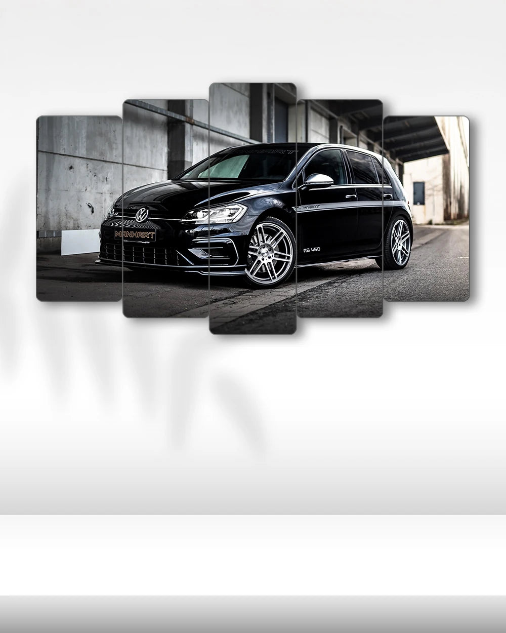 Volkswagen Golf R - 5 Parçalı Araba Tablo
