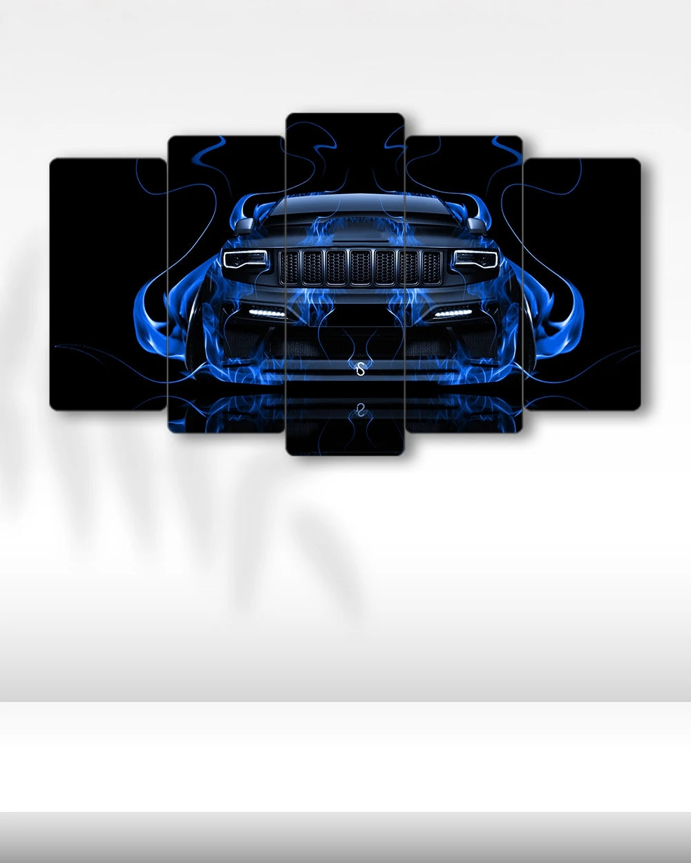Ford Mustang Shelby GT500 - 5 Parçalı Araba Tablo