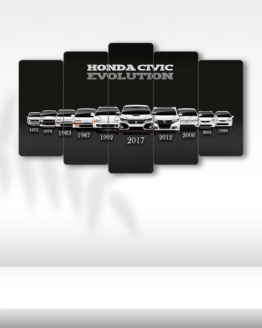 Honda Civic Serisi - 5 Parçalı Araba Tablo