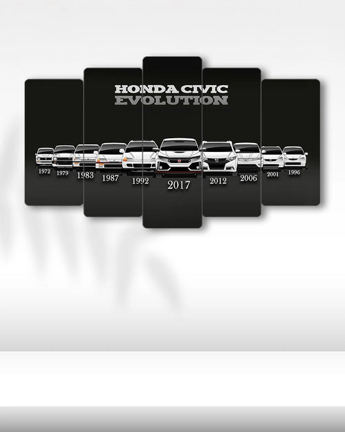 Honda Civic Serisi - 5 Parçalı Araba Tablo