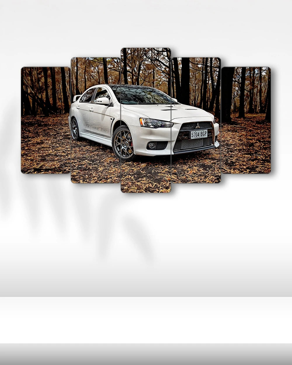 Mitsubishi Lancer Evolution X - 5 Parçalı Araba Tablo