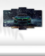 BMW M8 Gran Coupe - 5 Parçalı Araba Tablo