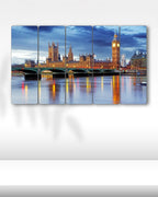 Big Ben Saat Kulesi, Londra, İngiltere - 5 Parçalı Tablo