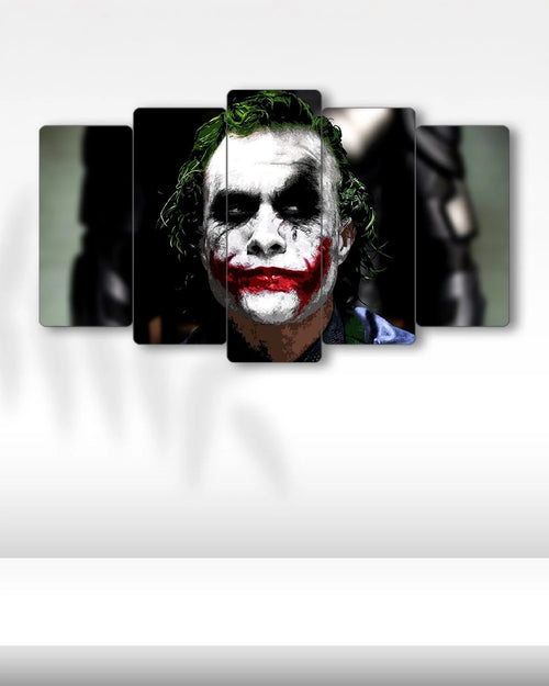 Joker, The Dark Knight - 5 Parçalı Tablo