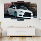 Mitsubishi Lancer Evo X - 5 Parçalı Araba Tablo