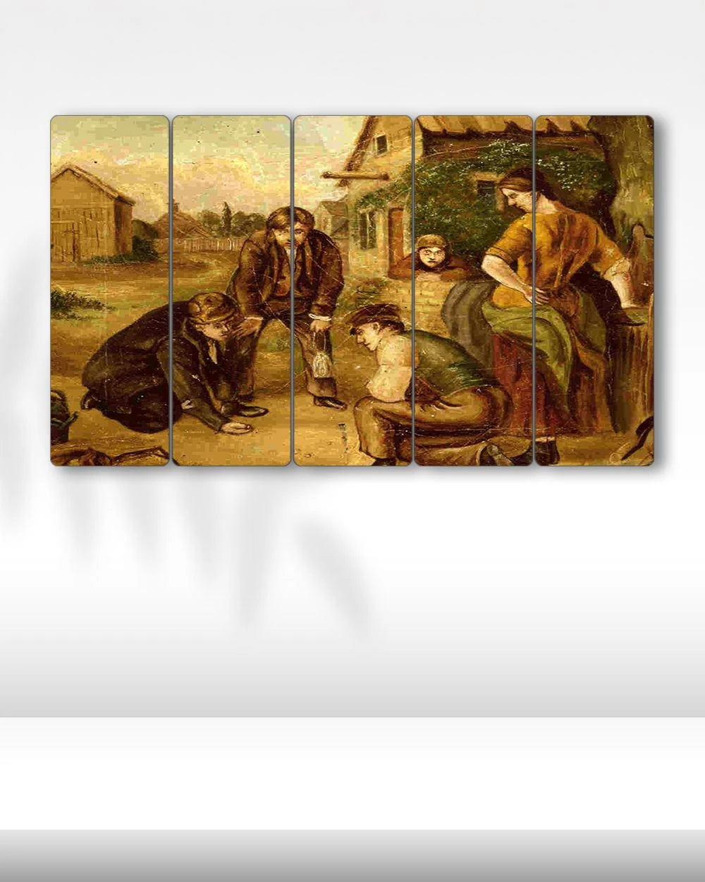 200 Yıl Önce Misket Oynamak - 5 Parçalı Tablo