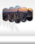 New York Şehir Manzarası - 5 Parçalı Tablo