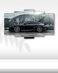 Porsche 911 Turbo S - 5 Parçalı Araba Tablo