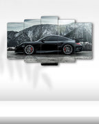 Porsche 911 Turbo S - 5 Parçalı Araba Tablo