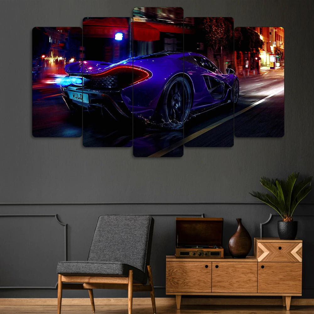 McLaren P1 - 5 Parçalı Araba Tablo